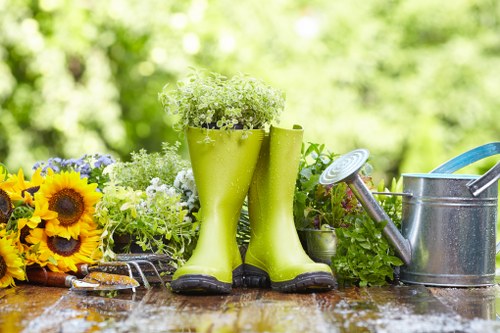 Professional gardeners Somers Town creating a calm city courtyard
